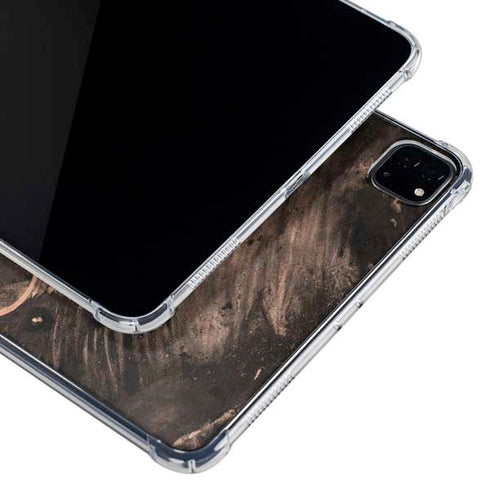 Love Rose Gold Black iPad Pro 11in (2024) Clear Case